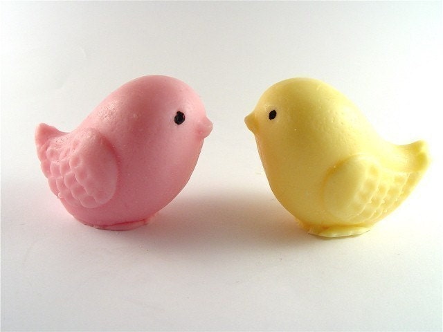 Cute Little Bird Soaps for Spring - You Choose the Color and Scent