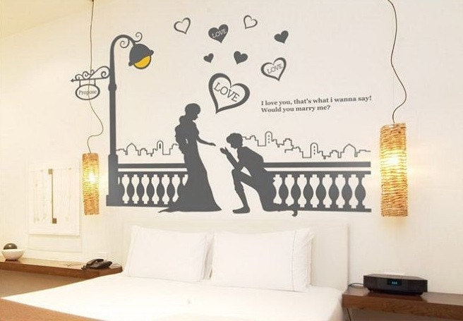 i love you than's what i wanna say would you marry me - Vinyl Wall Decal Art