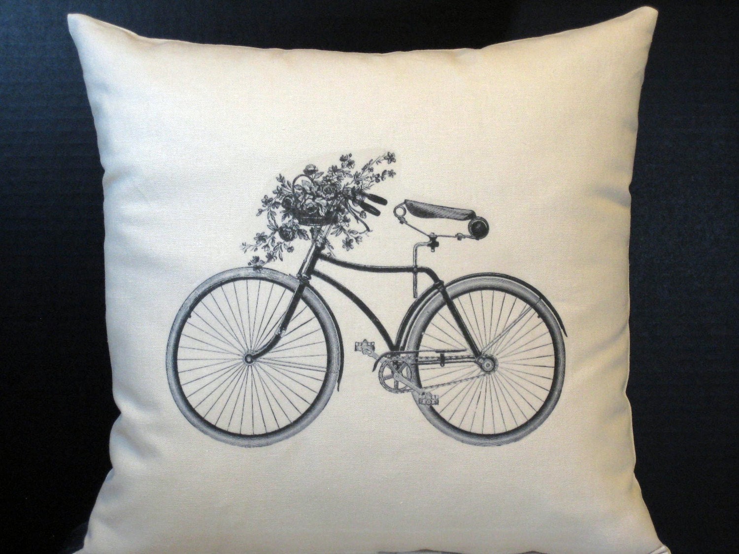 My Vintage Bicycle Pillow