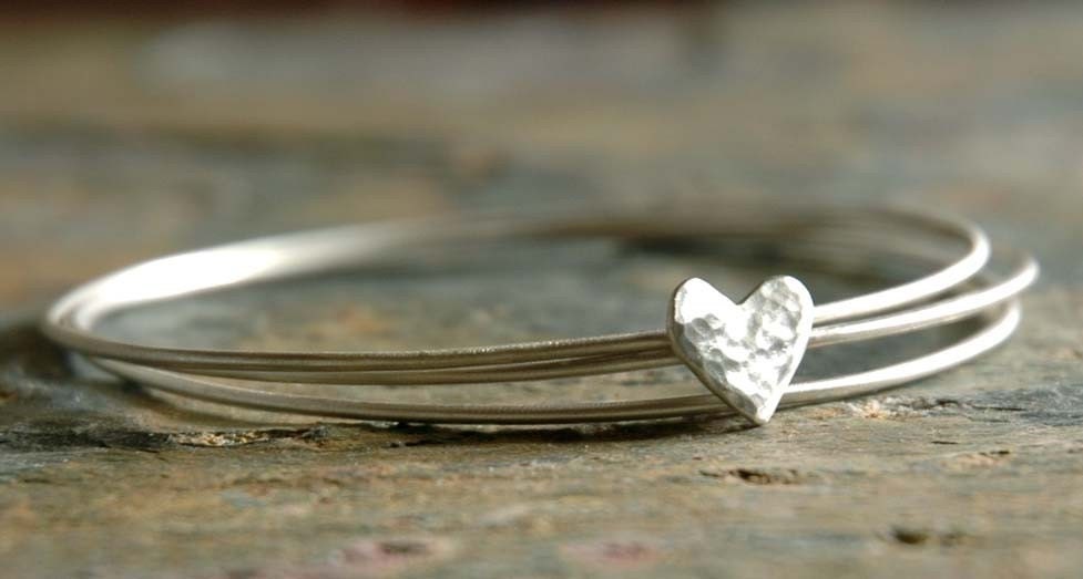 HAVE A HEART - Sterling Silver Bangles