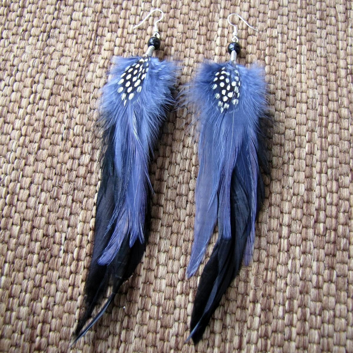 BLACK FRIDAY SALE Gypsy Wings - Feather Earrings