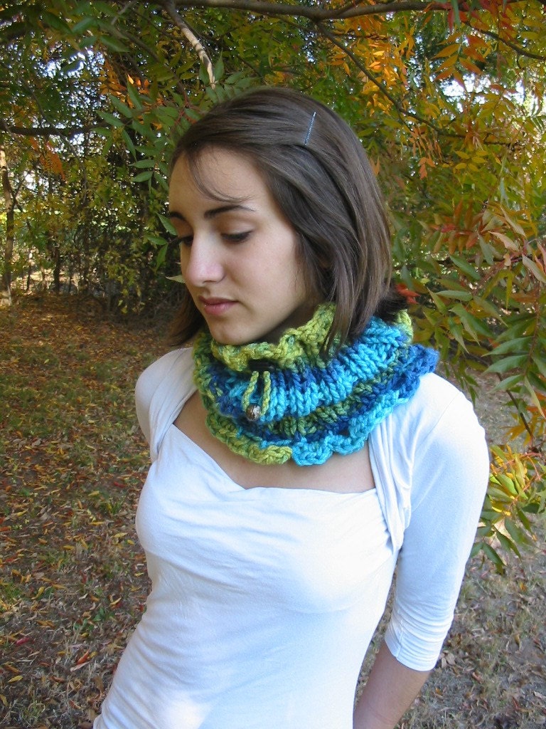 Neck Warmer and Hat in Summer colors