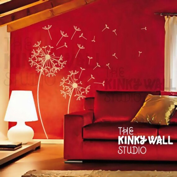 Dandelions - sophisticated vinyl sticker wall decal - KK115