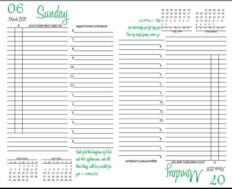daily planner pdf. 2011 you-print day planner