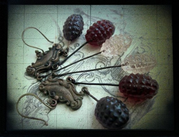 Edible Poetry. Vintage Glass Berry Drops.