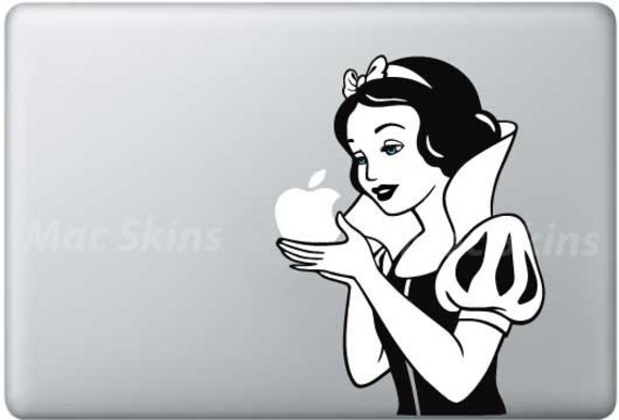 Snow White Blue Eyes, MacBook decal, Macbook Skin, Laptop skin, sticker