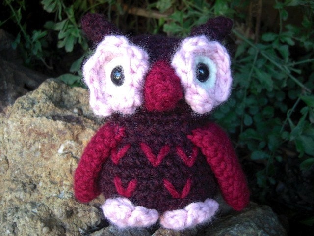 Cranberry and Pink Owl