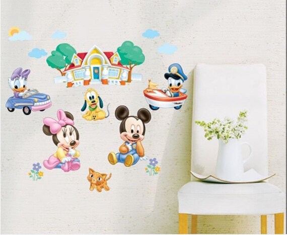 Baby Mickey Mouse and Friends Wall Decals Sticker