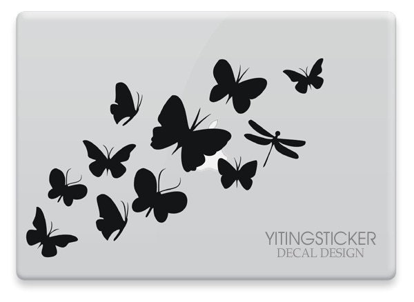 butterfly Vinyl Sticker for Laptop MacBook iPad