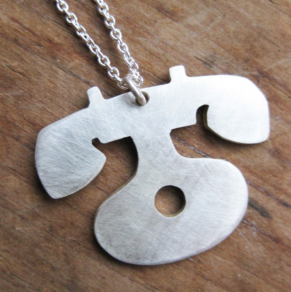 PHONE sterling silver necklace