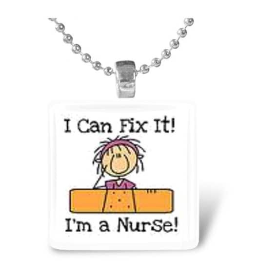 I Can Fix It I'm A Nurse Tile Pendant