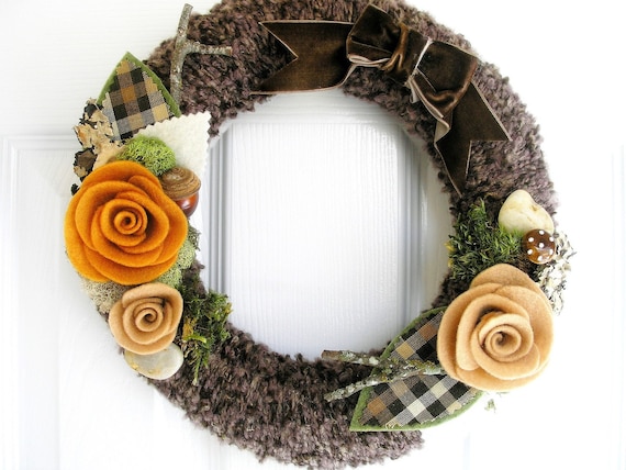 Earth -The Original Felt Yarn Wreath