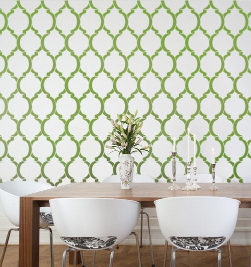 Wall Stencil Moroccan Dream, reusable stencils for walls instead of wallpaper, great for DIY decor