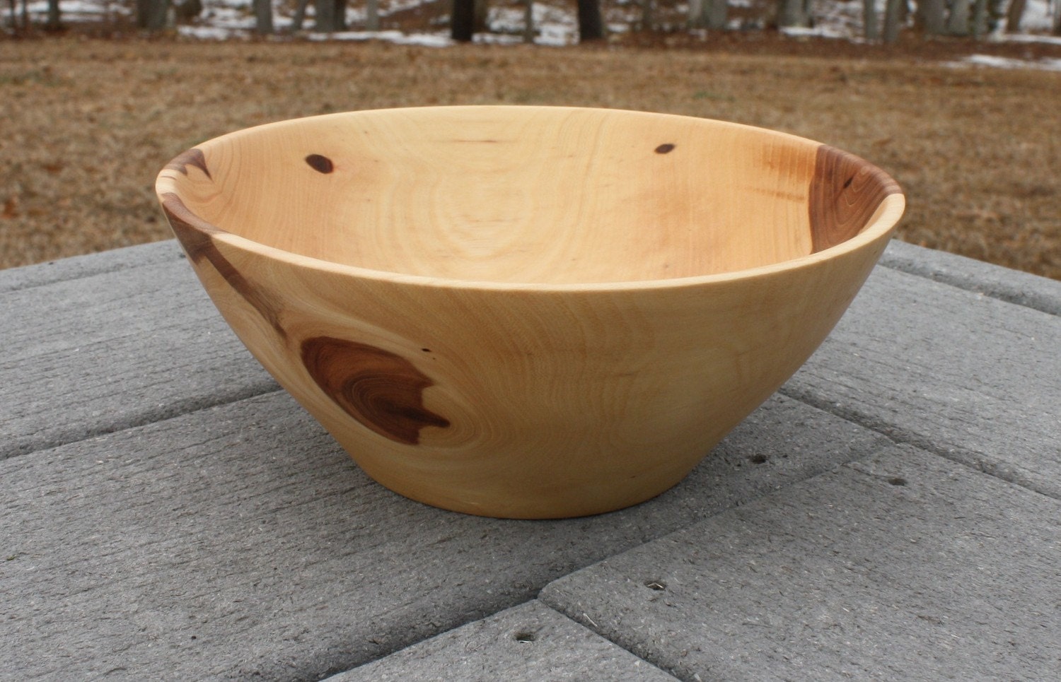 Wooden  Elm Bowl