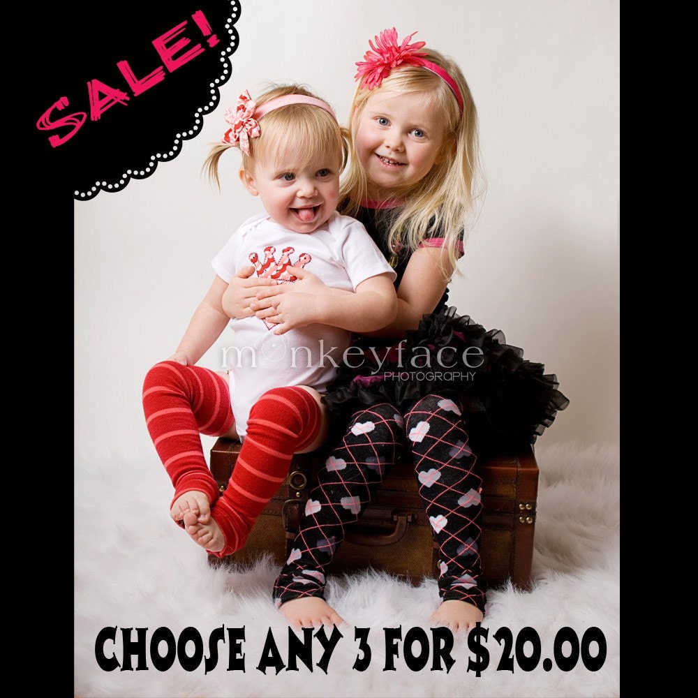 Choose any 3 Leg or Arm Warmers for only 20 dollars with FREE SHIPPING