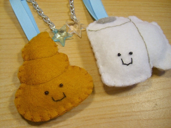 Poo & Toilet Paper Keychains