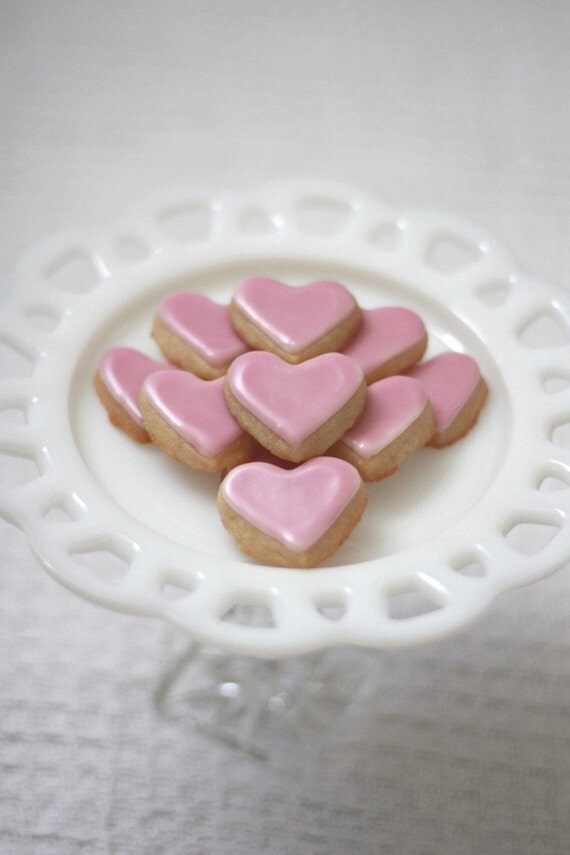 Valentine's Day Mini Heart Sugar Cookies - One Dozen