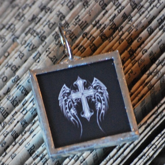 Urban Cross Charm and Necklace