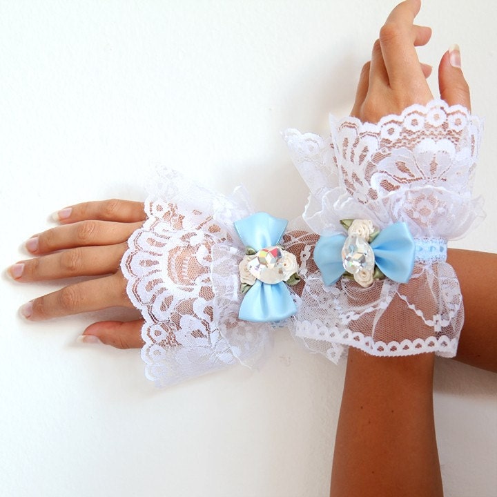 Alice in Wonderland Lace Cuffs
