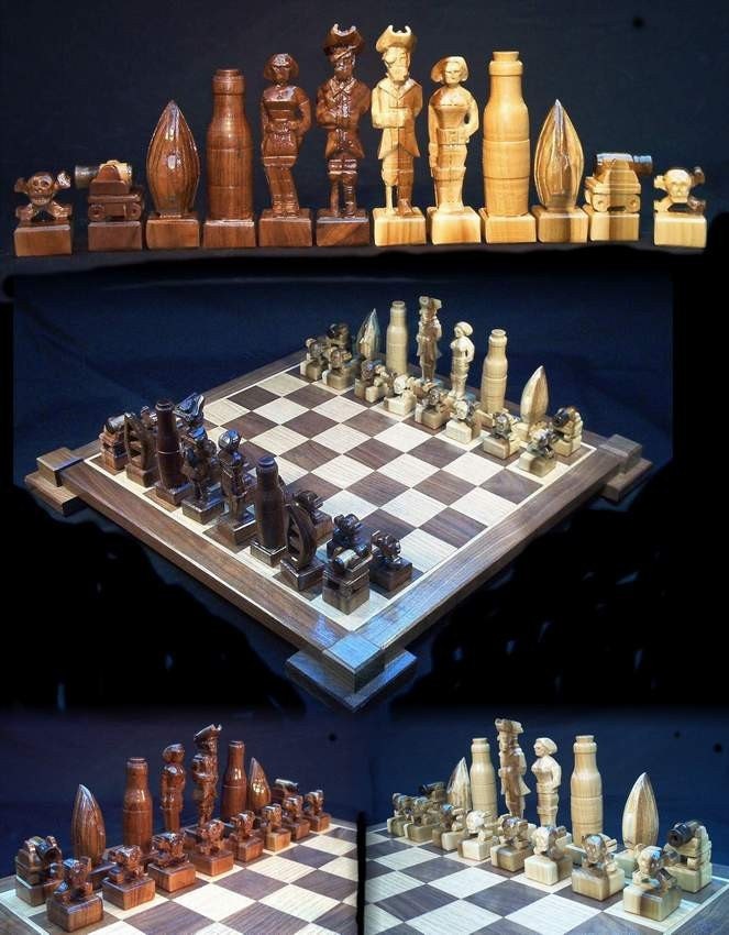 The Pirate Chess Set by Jim Arnold