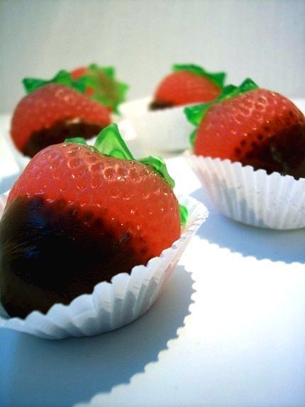 Chocolate Dipped Strawberries - vegan soap