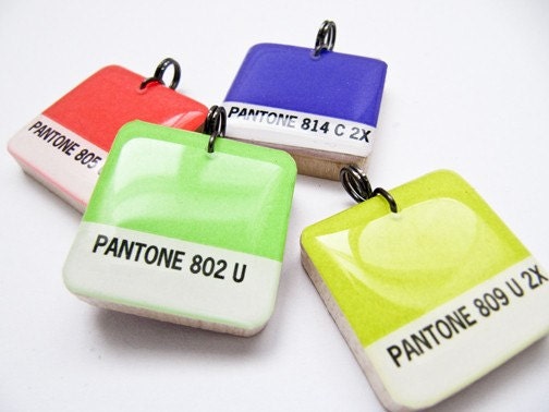 Pantone Color Chip 805U Pendant