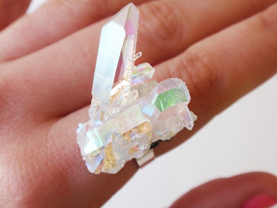 ZOE aura crystal ring
