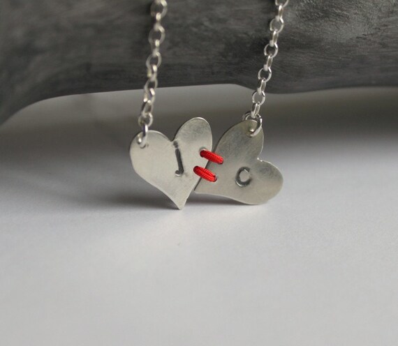 Visible Commitment - Heart to Heart Sterling Necklace