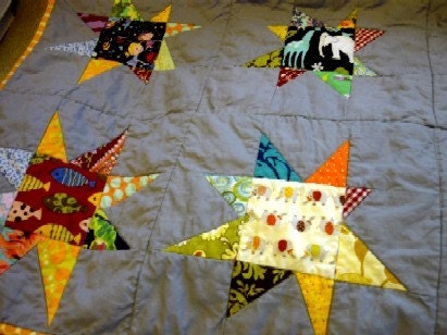 EtsyBABY Baby Shower GAME PRIZE - StarBaby Quilt