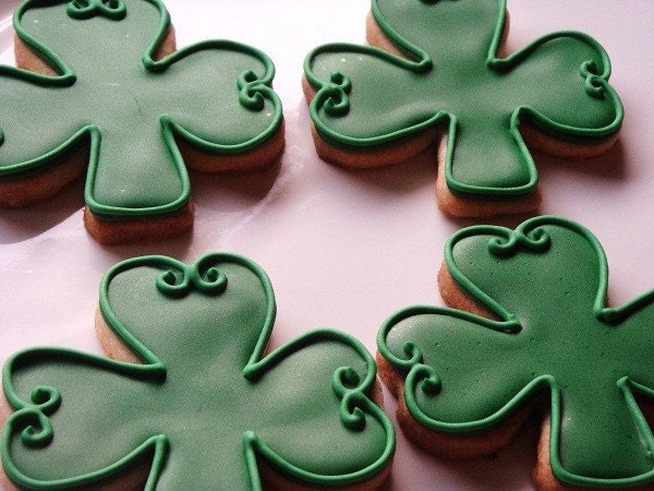 Shamrock Cookies by The Fancy Lady Gourmet on Etsy