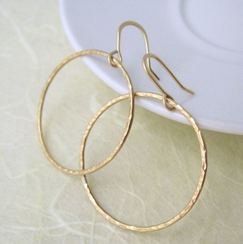 big gold hoops. Simple and sparkly ig gold