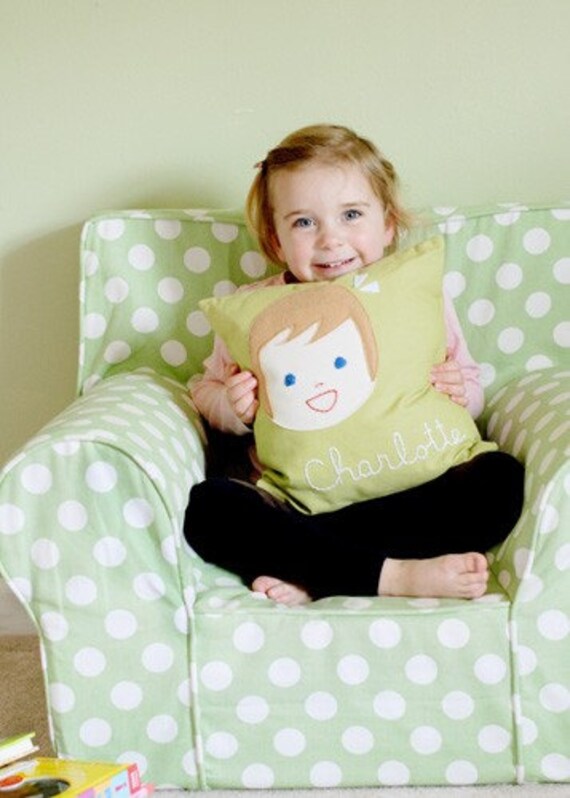 Personalized Pillow - Girl or Boy - Pillow Cover ONLY