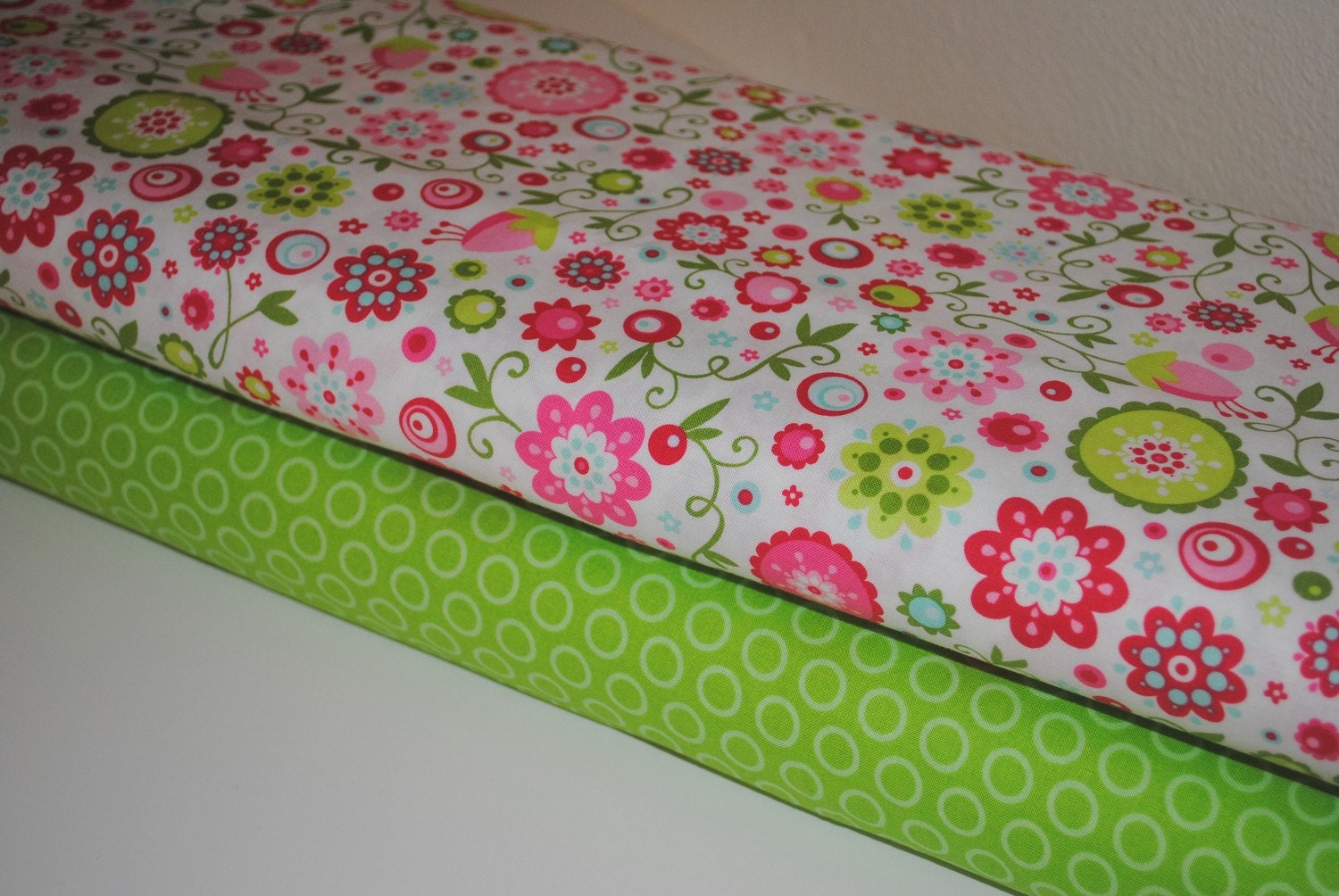 Quite Contrary Beautiful and Green Cheery Dots by Riley Blake 1/2 Yard set of 2