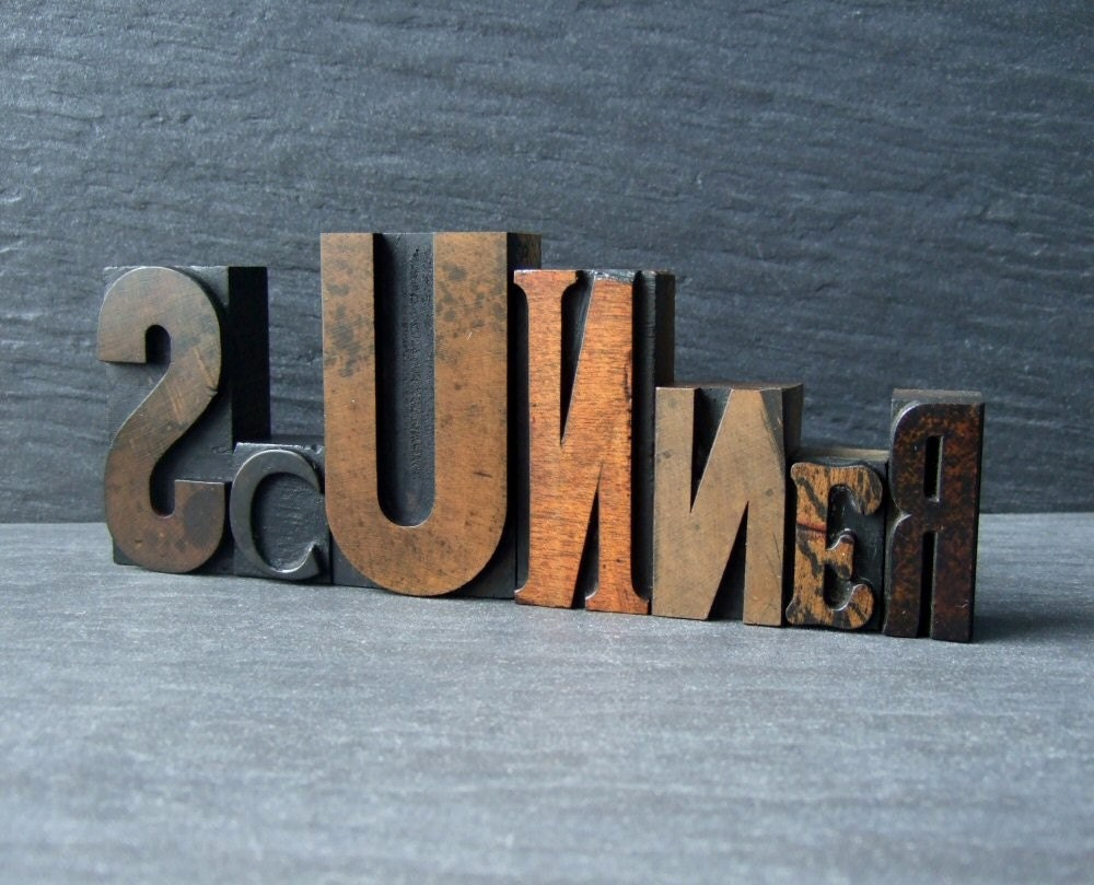 SCUNNER - Scottish letterpress Word