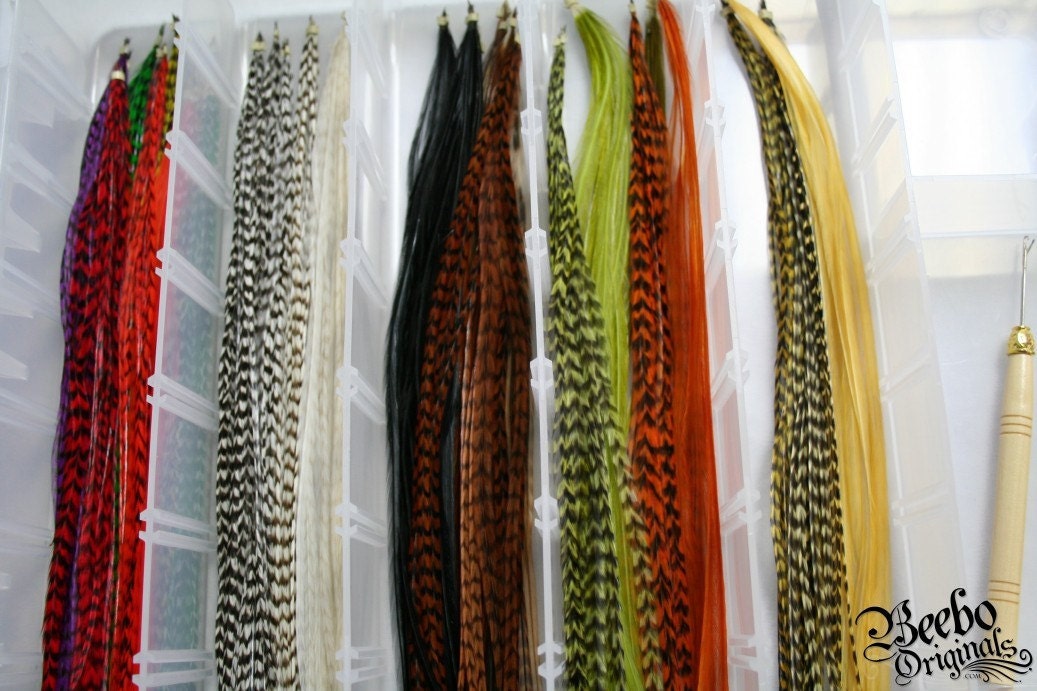 feather hair extensions kit. Feather Hair Extension Kit