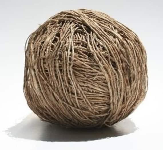 Natural Hemp Yarn - 100 gram ball - fingering weight