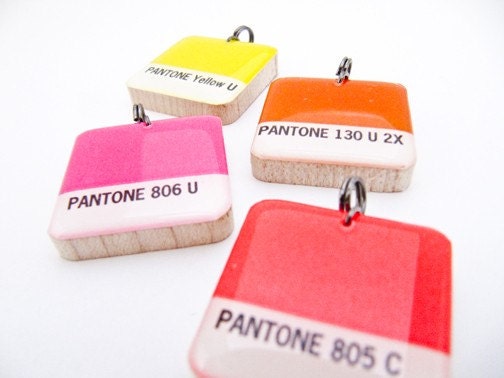 Pantone Color Chip 806U Pendant