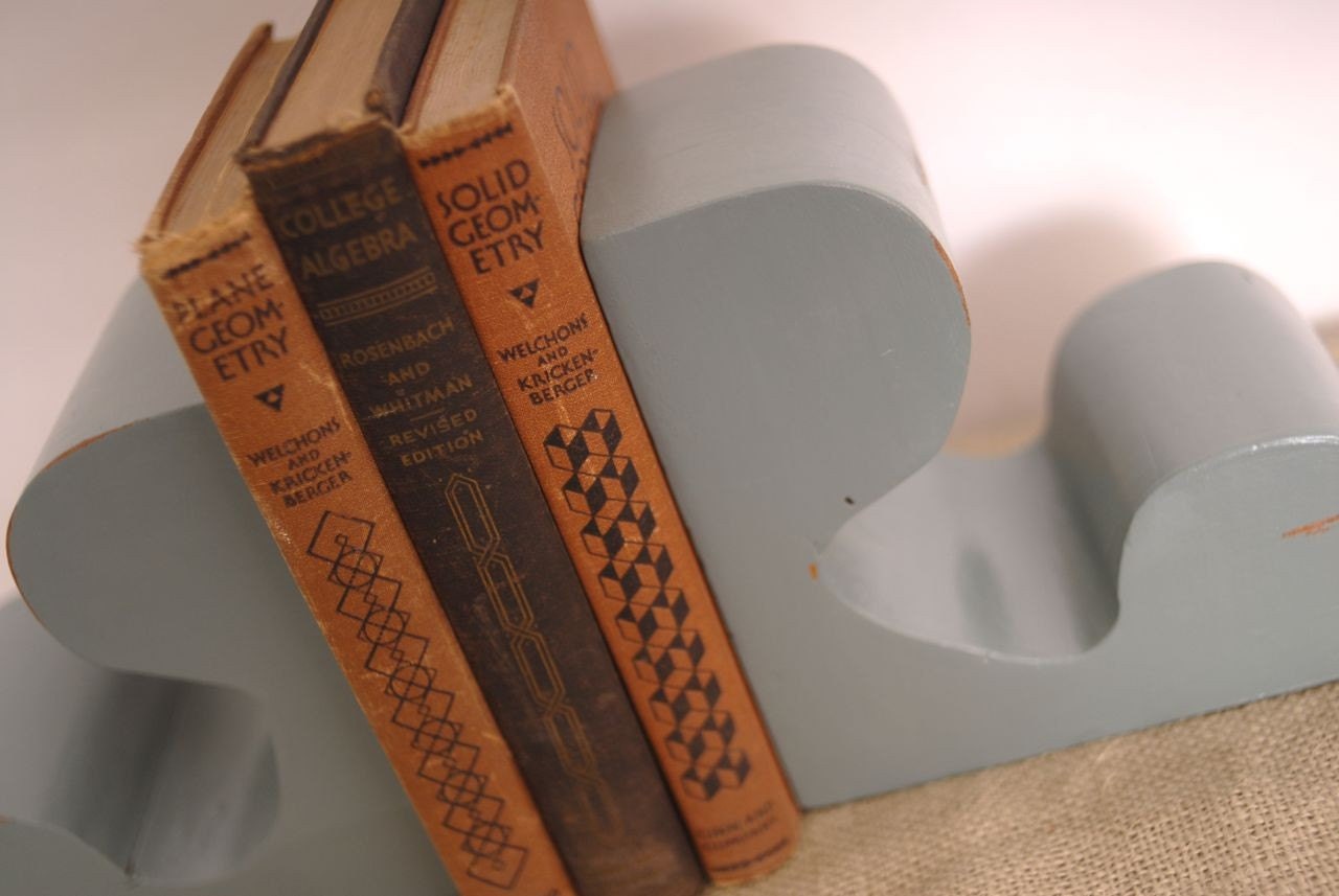 Upcycled Wooden Bookends