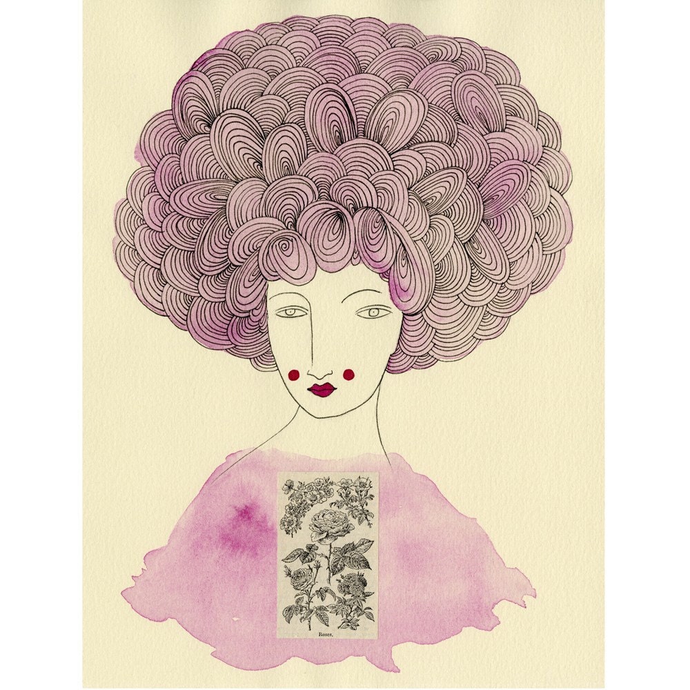 Madame Rose- Archival Print   SALE... Buy two, get one free