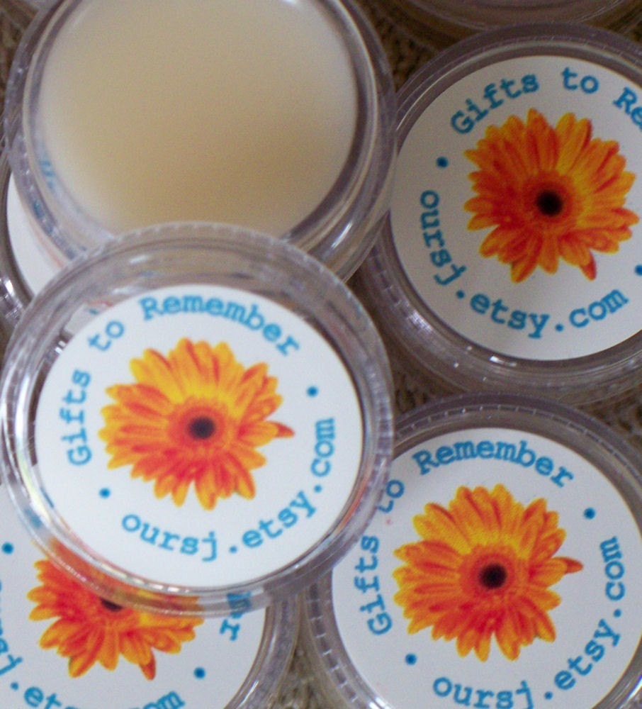 Personalized Lip Balm  or Solid Perfume Favors (Set of 25)