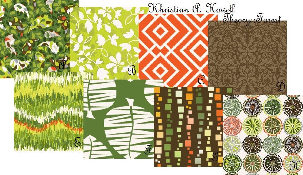 Custom Crib Bedding - 3 Piece Set - Khristian A. Howell Theory in Forest