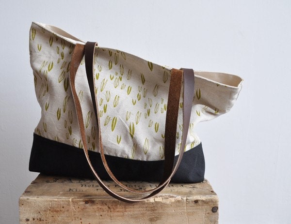 sprout large tote bag