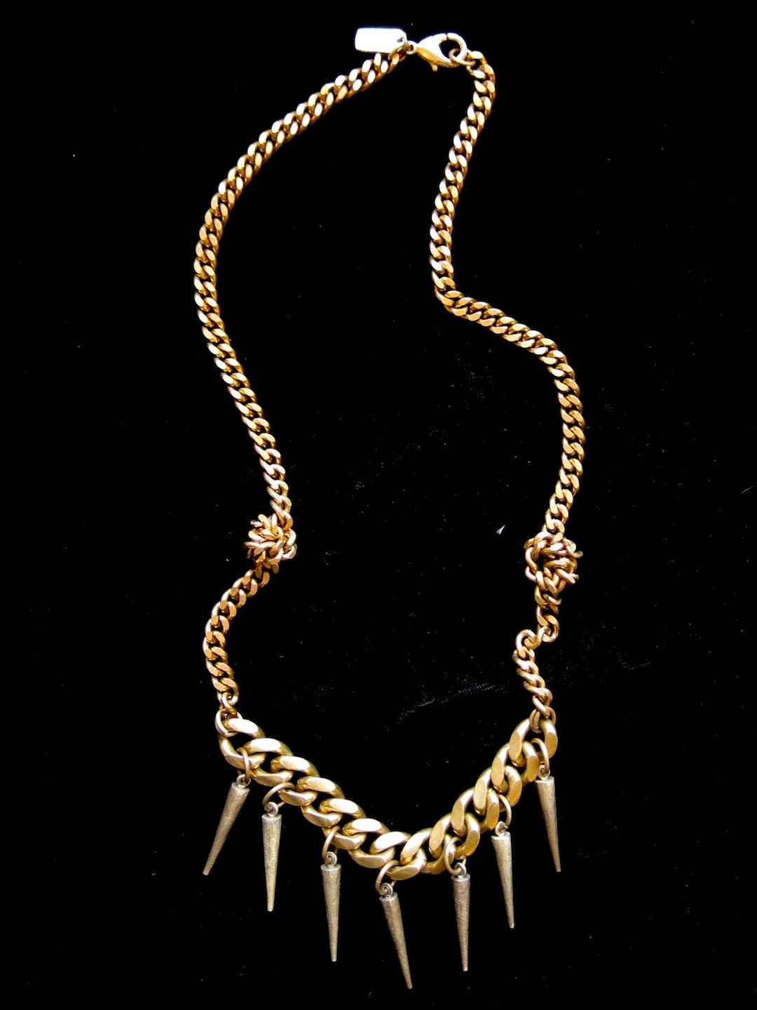 Knotted Spike Necklace