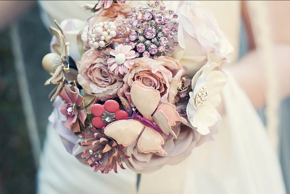Design Your Own Modern Brooch Bouquet DIY - Send Me Your Pieces