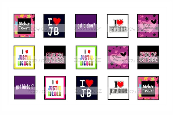 i love justin bieber collage. I love Justin Bieber - 0.75 x