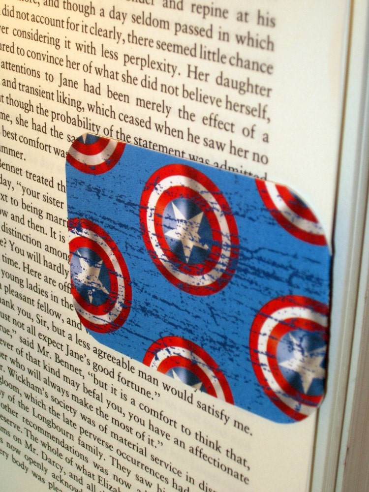 Magnetic Bookmark "Captain America"