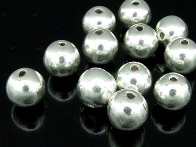ball tribe silver beads. KW-008 thai karen hill tribe