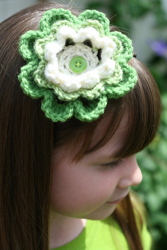 crocheted flower accessory