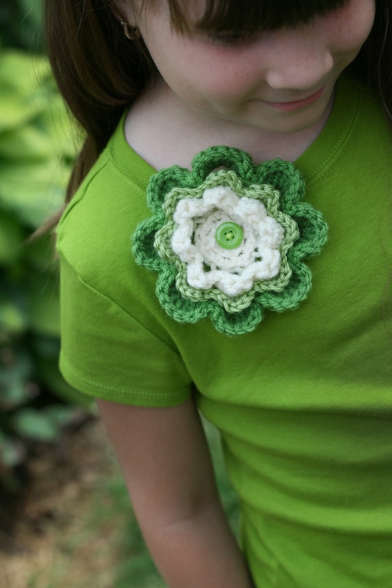 crocheted flower accessory