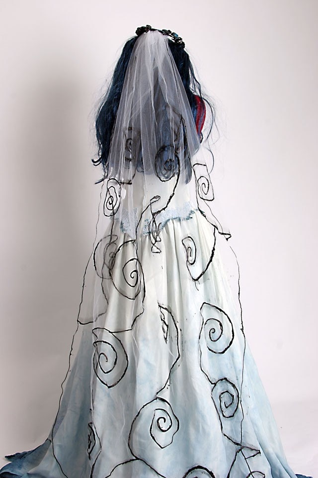 Corpse Bride Costume - Based on Tim Burton movie - Made to Order
